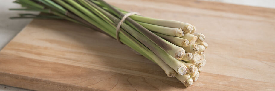 A bundle of east Indian lemon grass stalks.