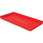 Polypro Shallow Tray (With Holes), Red – 4 Count Support Trays