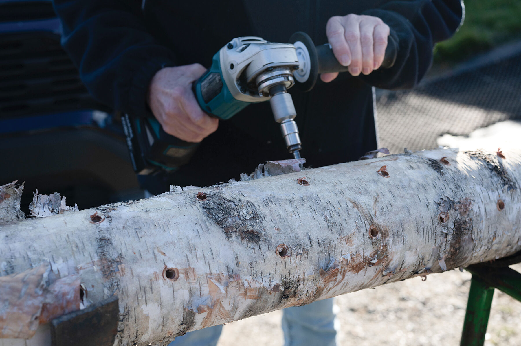 Angle Grinder Adapter for Log Drill Bits Standard Mushroom Supplies Johnny s Selected Seeds