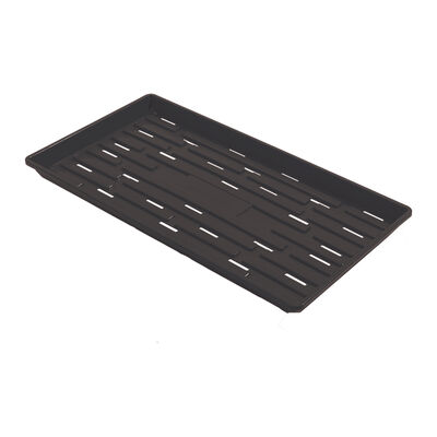 Polypro Shallow Tray (With Holes), Black – 24 Count Support Trays