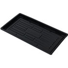 Polypro Endurance Shallow Speed Tray (No Holes), Black – 24 Count Support Trays