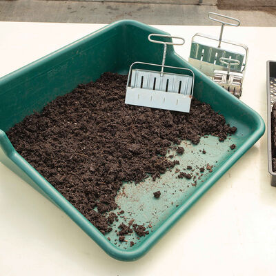 Soil Blocking and Potting Tray Soil Blocking