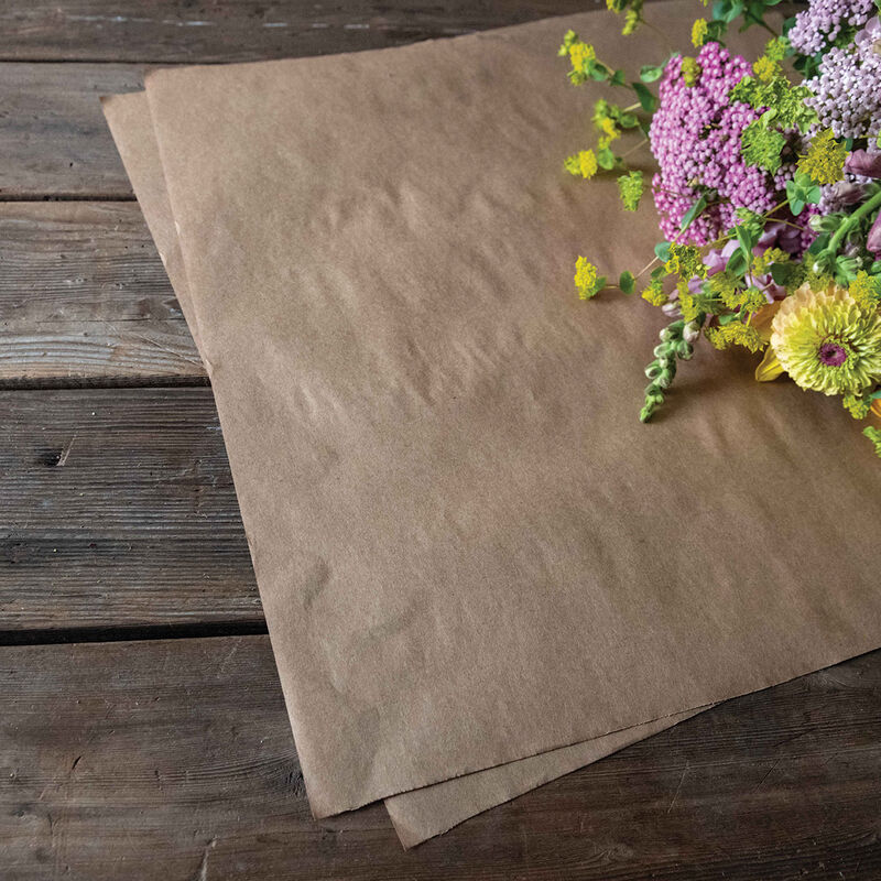 Kraft Paper Rectangular Sheets Flower Post-Harvest