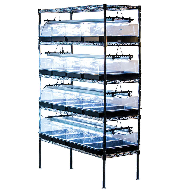 SunBlaster LED Propagation Rack Kit Grow Lights and Carts