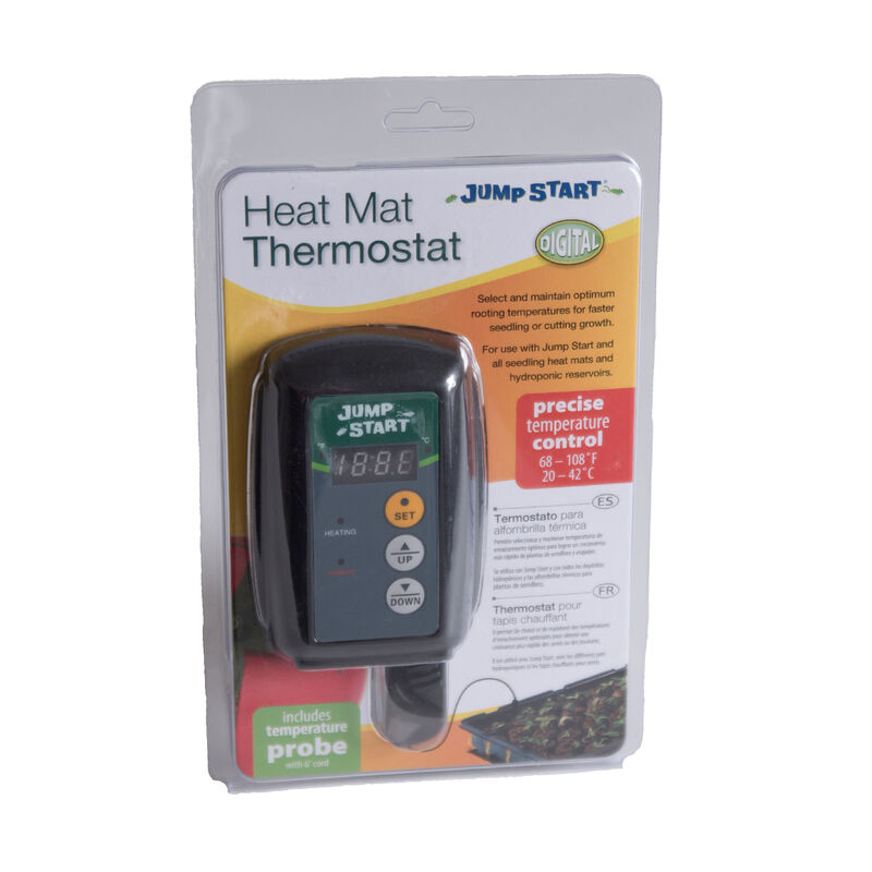 Hydrofarm Single Outlet Thermostat Heat Mat Temperature Controller Johnny's Selected Seeds