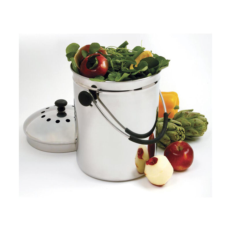 Ceramic White – 4 Qt. - Compost Keeper