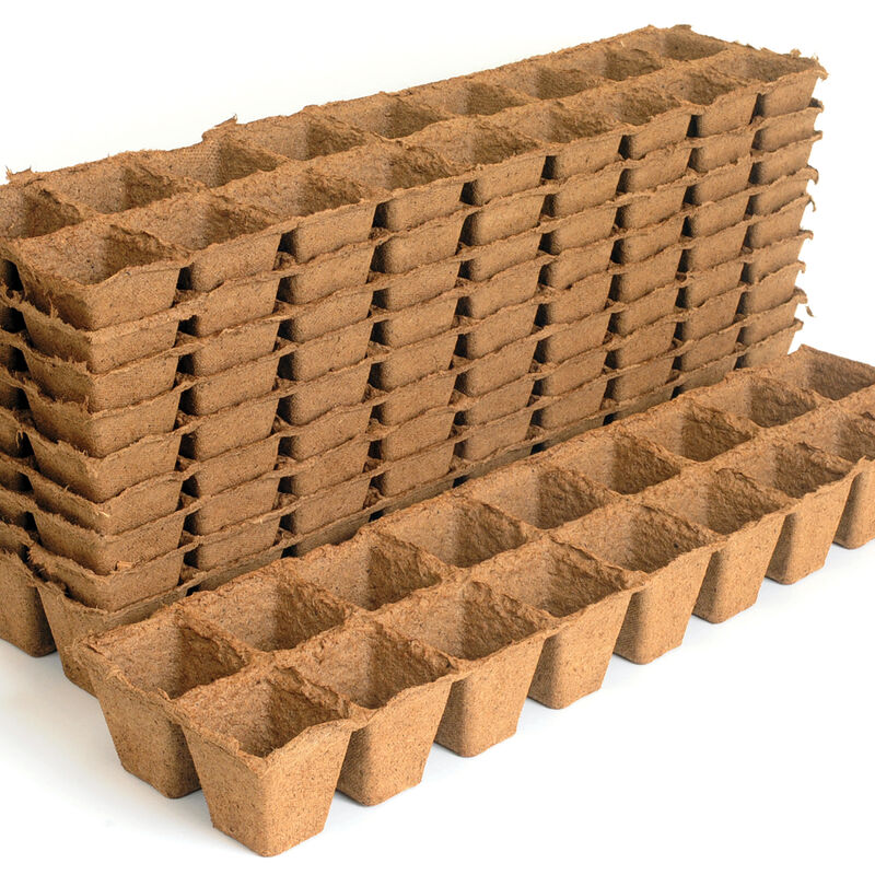 18 Cell Fertil Pots Strip – 10 Count Biodegradable Pots