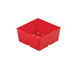 Polypro 5x5 Insert Pots – Red, 24 Count Plastic Pots