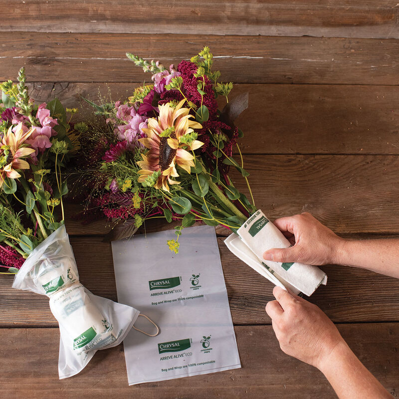 Arrive Alive Compostable Wraps – 100 Count Flower Post-Harvest