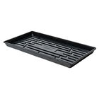 Polypro Shallow Tray (With Holes), Black – 4 Count Support Trays
