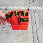 Polypro 2.5" Insert Pots – Red, 8 Count Plastic Pots