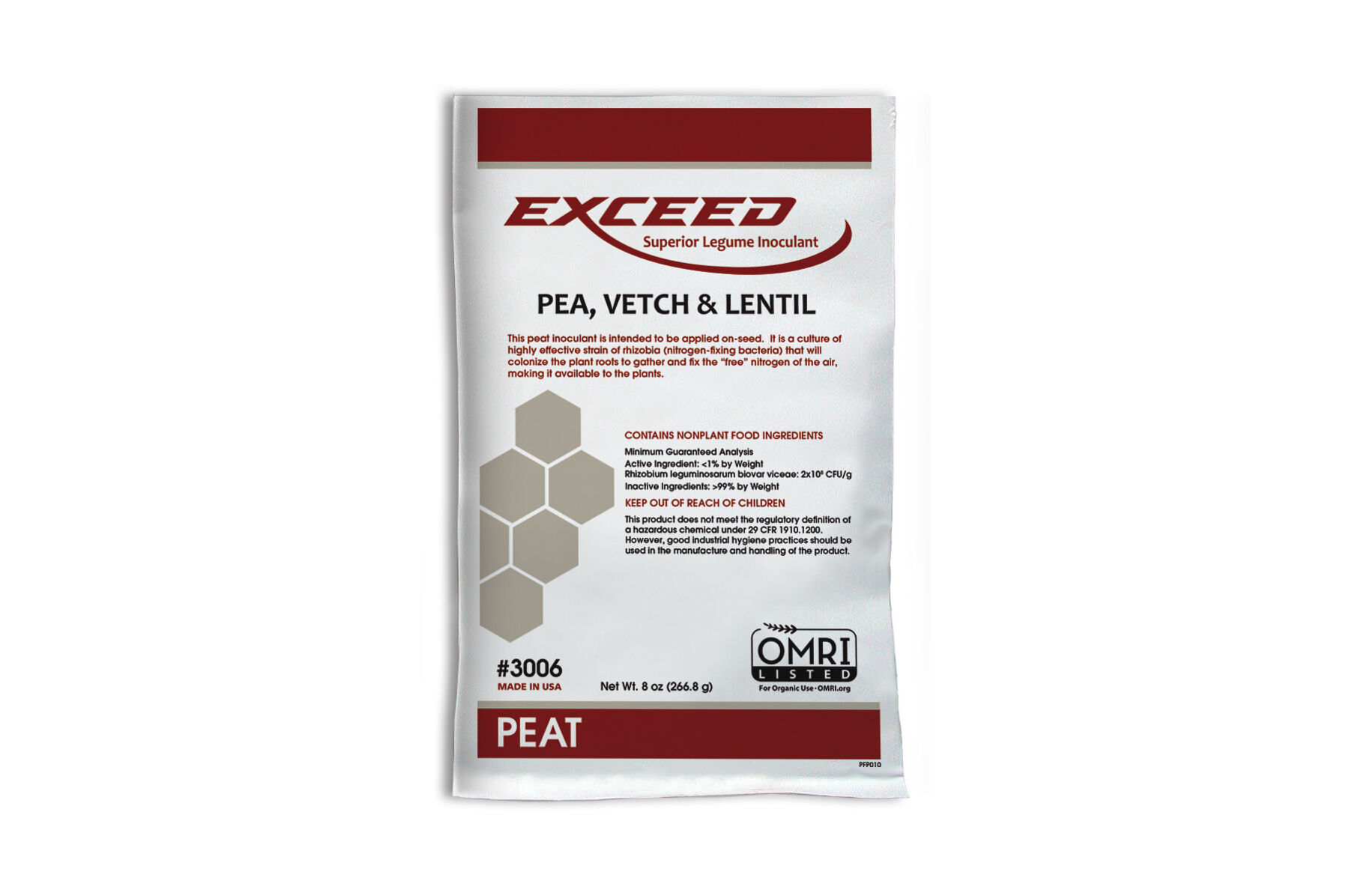 EXCEED Pea, Vetch, and Lentil - Inoculant | Johnny's Selected Seeds
