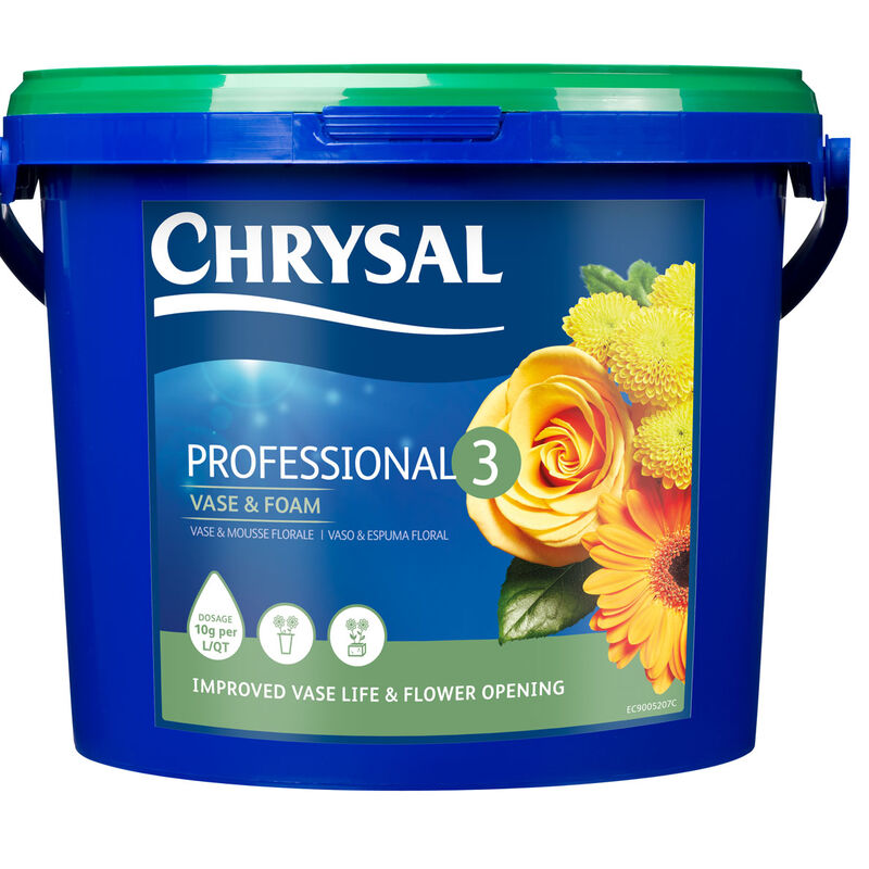 Chrysal Professional 3 Vase Solution – 10 Lb. Flower Post-Harvest