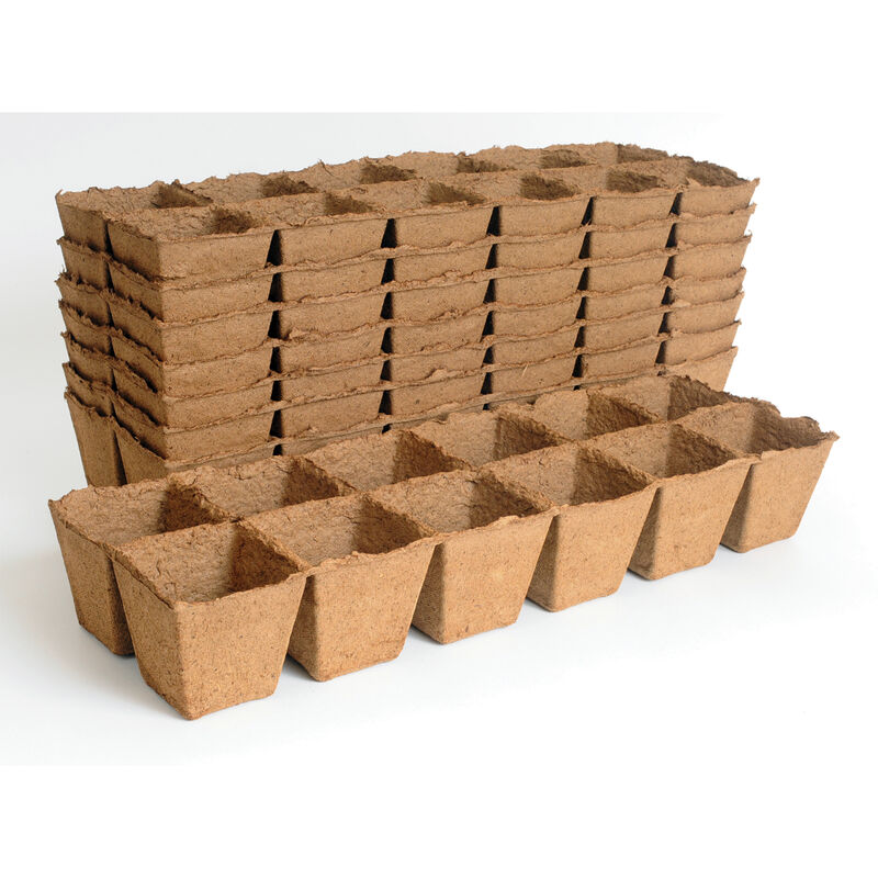 12 Cell Fertil Pots Strip – 8 Count Biodegradable Pots