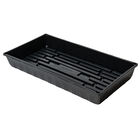 Polypro Endurance Deep Tray (No Holes), Black – 4 Count Support Trays