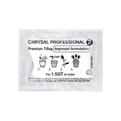 Chrysal Professional 2 Transport & Display T-Bags – 200 Count Flower Post-Harvest