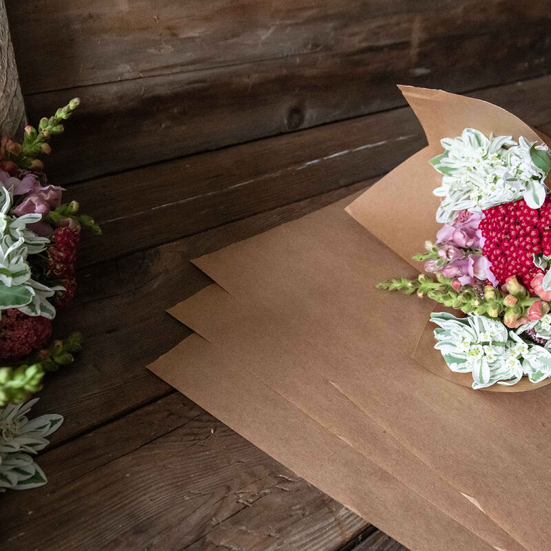 Kraft Paper Square Sheets – S Flower Post-Harvest