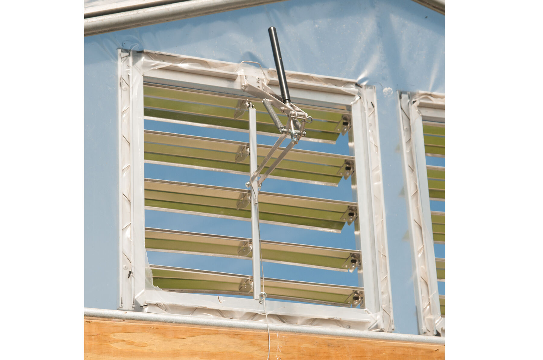 High Tunnel Vent w/ Auto Opener &ndash; 30" x 30" Vents and Vent Openers