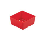Polypro 5x5 Insert Pots – Red, 8 Count Plastic Pots