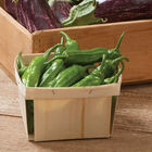 Mellow Star Quart-sized container of Mellow Star Shishito peppers Sweet Peppers