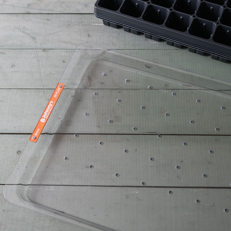 50-Hole Tray for Plug Trays &ndash; 6 mm Holes Drop Seeders