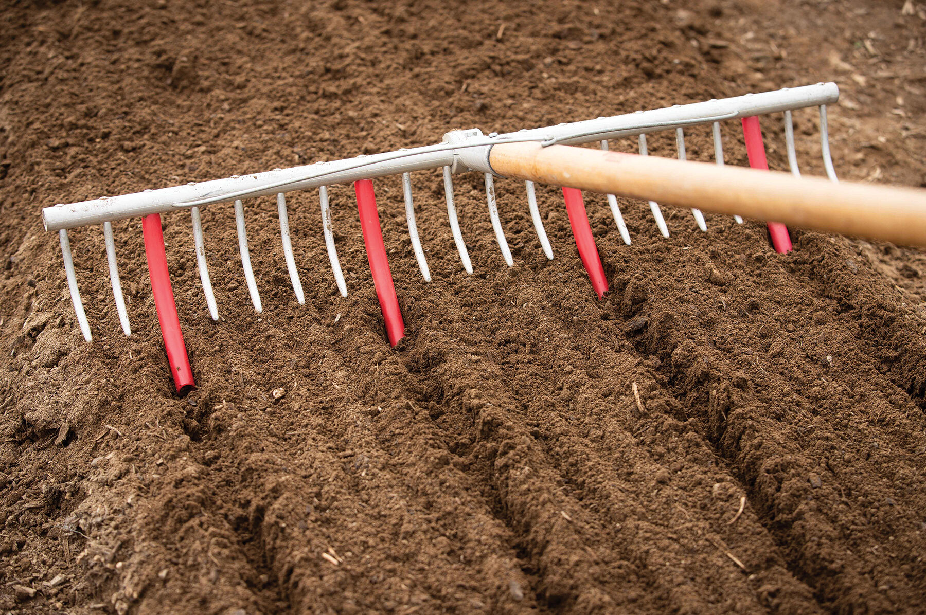 Row Markers Bed Prep Rake Accessory Johnny s Selected Seeds