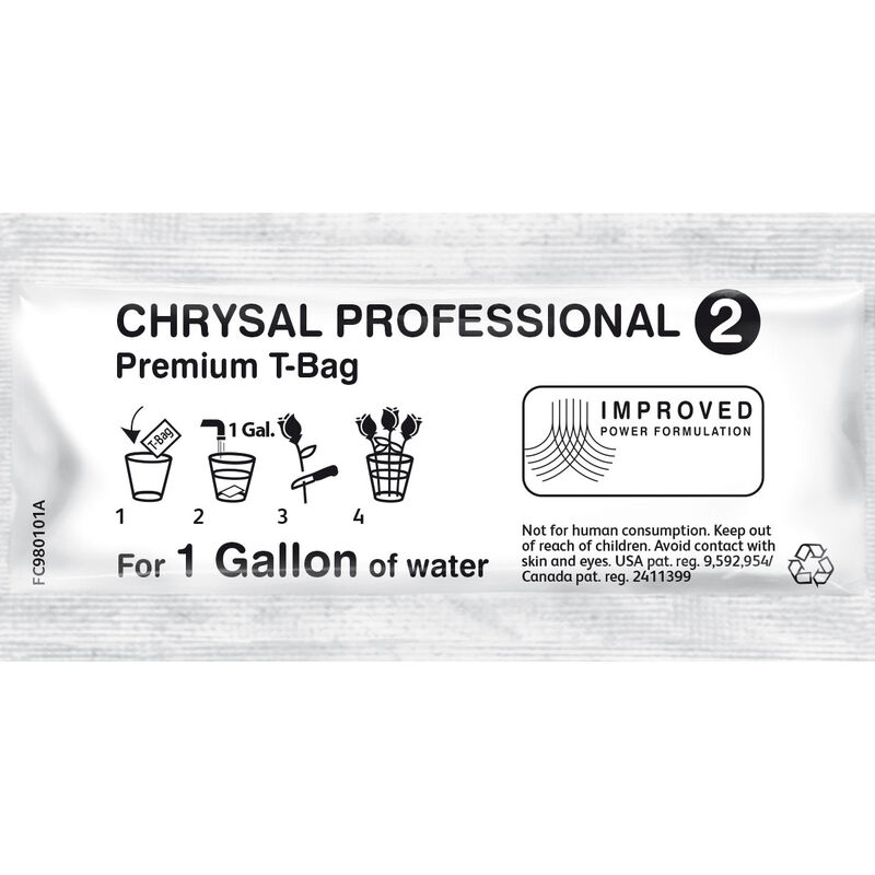 Chrysal Professional 2 Transport & Display T-Bags – 50 Count Flower Post-Harvest