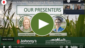 View Our Full Climate Adaptation for Vegetable and Flower Farms Webinar Video