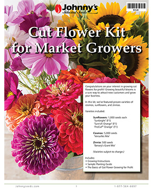 In their first season, the Williamses ordered Johnny's Cut Flower Kit for Market Growers