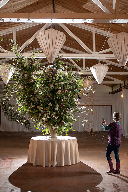 Foam-free installation at the 2017 Whidbey Flower Workshop
