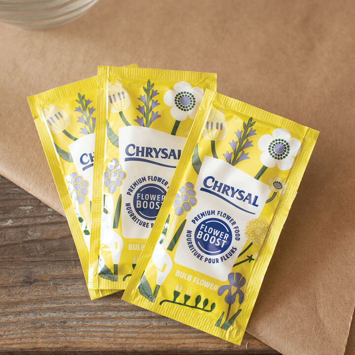 Packets of flower food