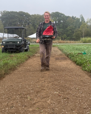 broadcast seeding cover crops