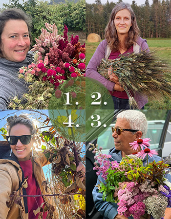 Our 4 farmer-florist experts
