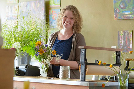 Christine Hoffman, owner of Twin Cities Flower Exchange