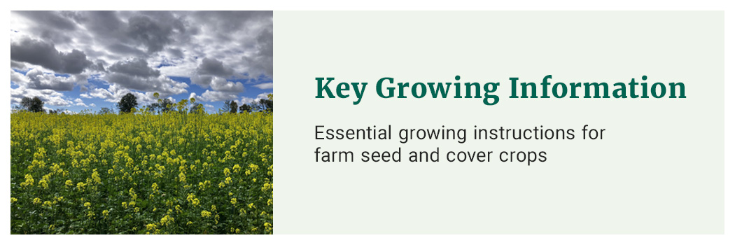 Growing Information • Farm Seed & Cover Crops