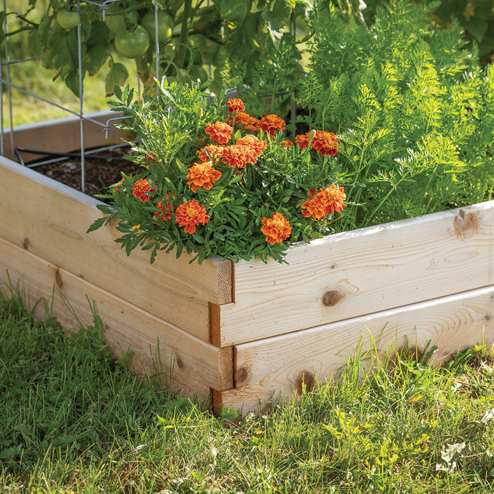 Wooden raised bed