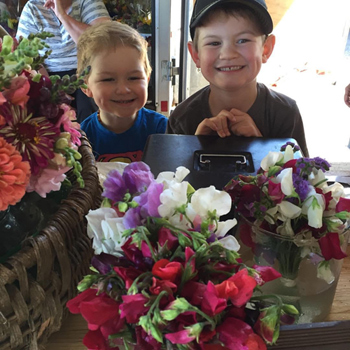 Janis of Harris Flower Farm is experimenting with cut-flower food recipes this year to see if it improves the life of her flowers.