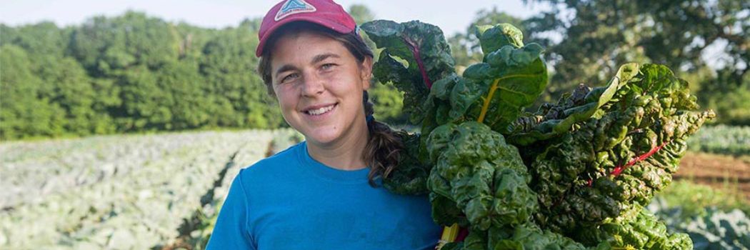 Grower Meg Mitchell of South Paw Farm, Freedom, Maine