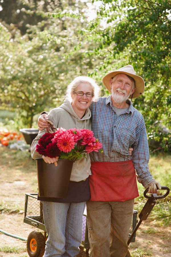 Diane Szukovathy and Dennis Westphall of Jello Mold Farm, Mount Vernon, Washington