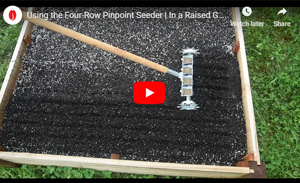 4-Row Pinpoint Seeder in a Raised Bed 4-Row Pinpoint Seeder in a Raised Bed