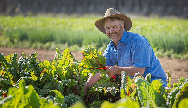 Dr. John Navazio with new Rhubarb Supreme